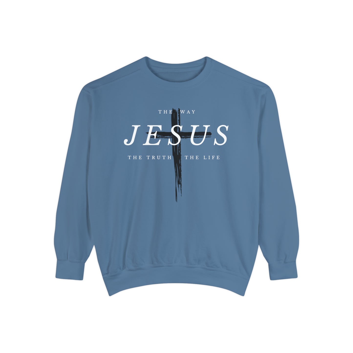 The Way The Truth The Life Sweatshirt Blue Jean