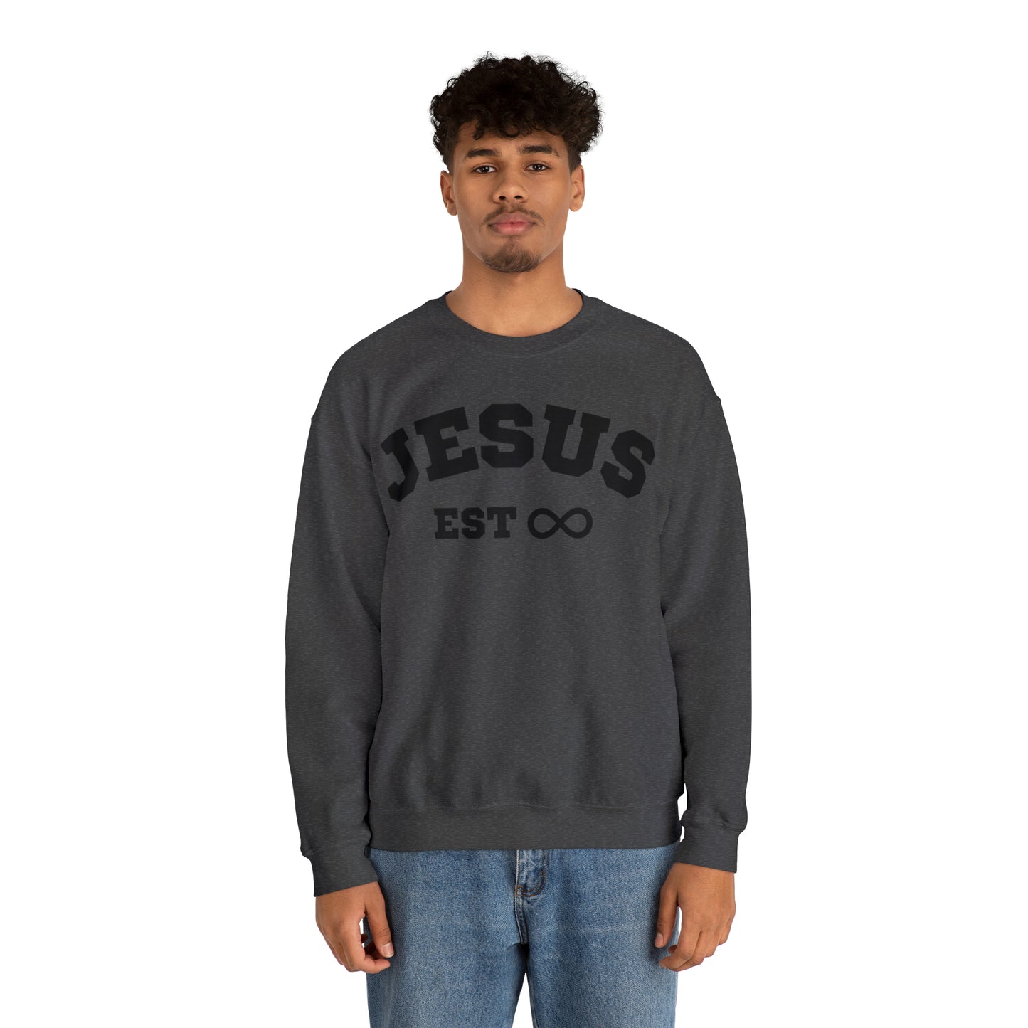 Jesus Sweatshirt Dark Heather Unisex