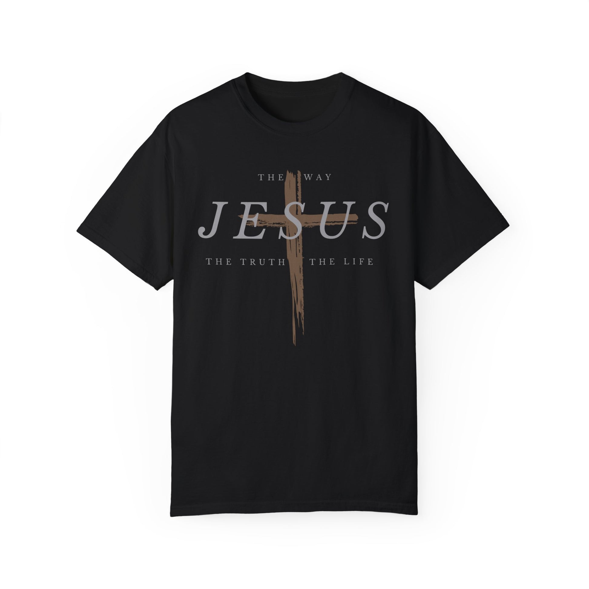 Jesus T Shirt Front Black Christian