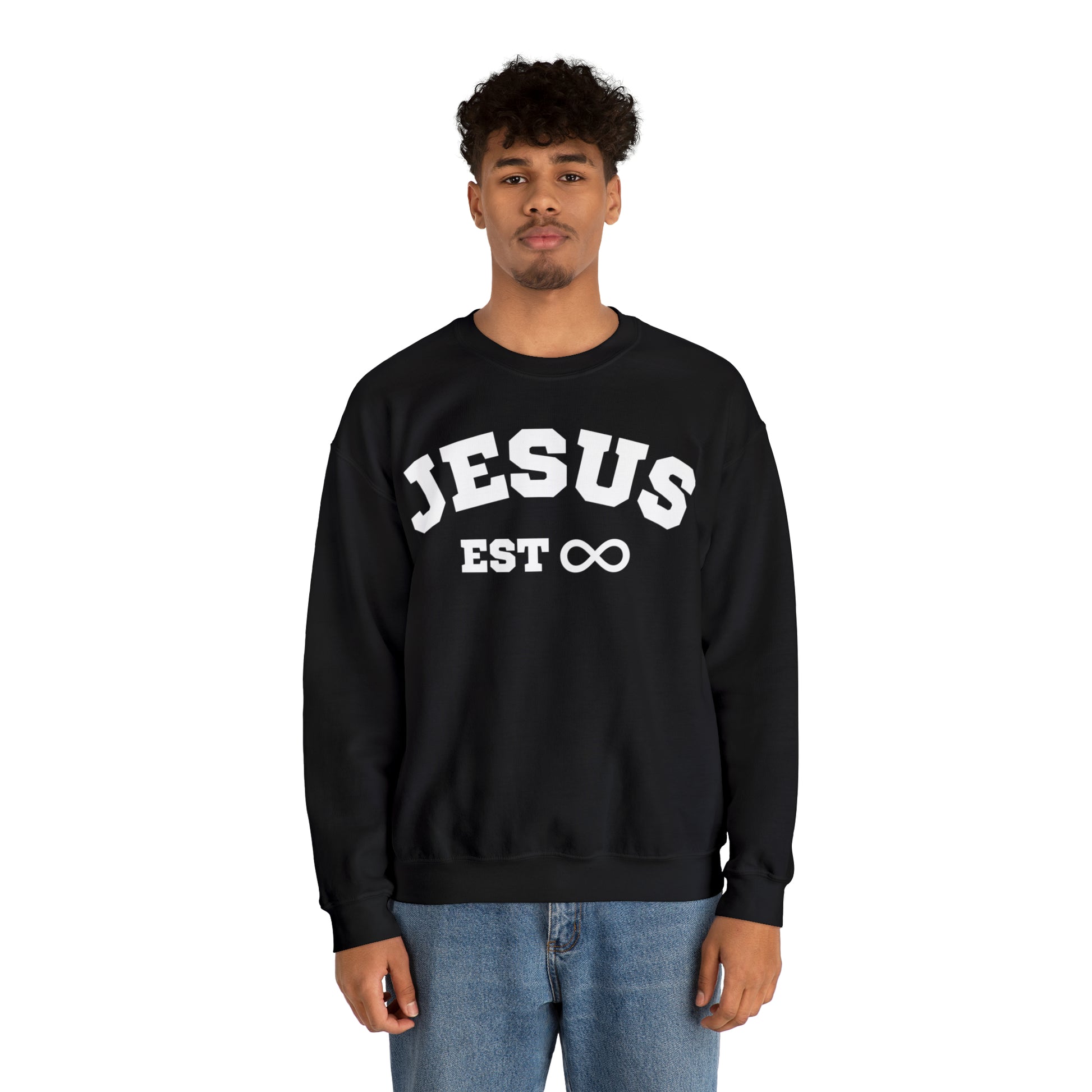 Jesus Sweatshirt Black Unisex