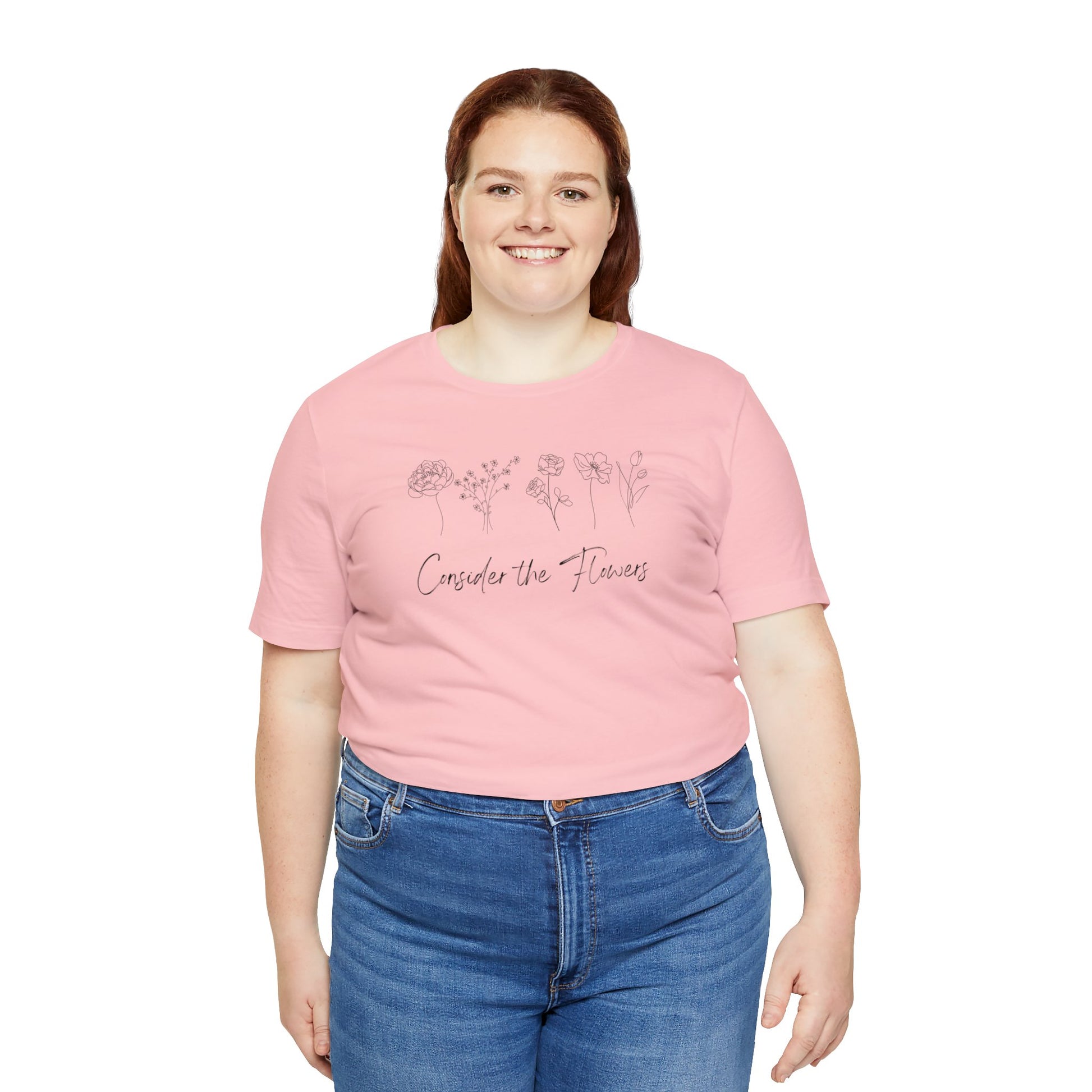 Floral Graphic Tee Plus Sized