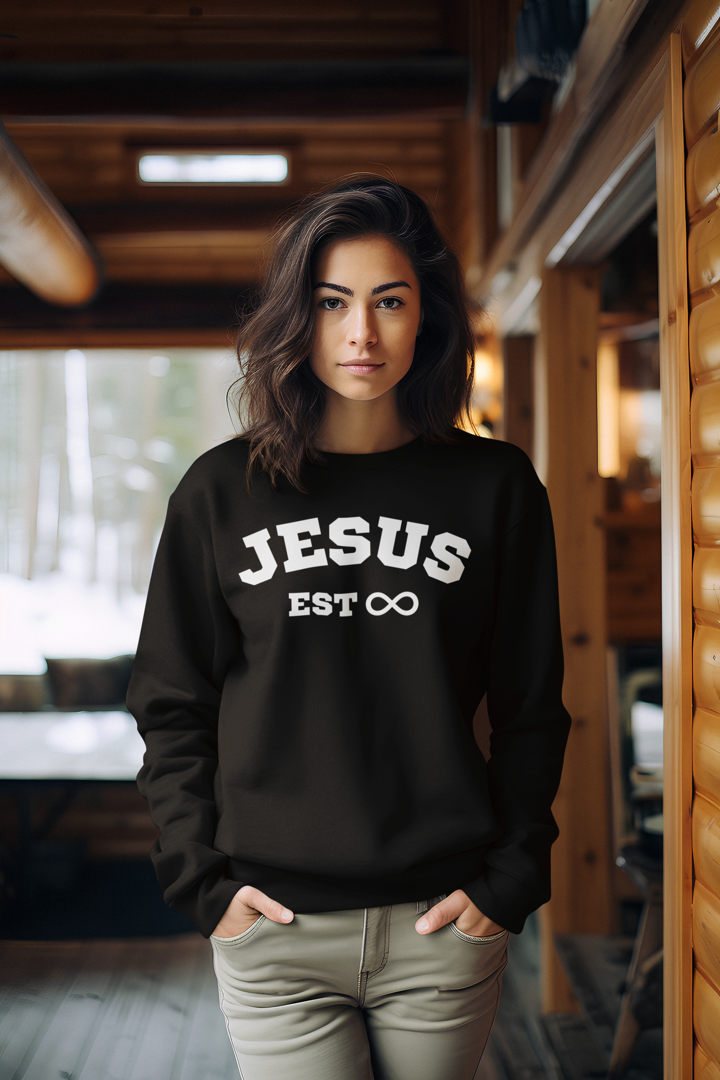 Jesus Forever Sweatshirt Unisex Black