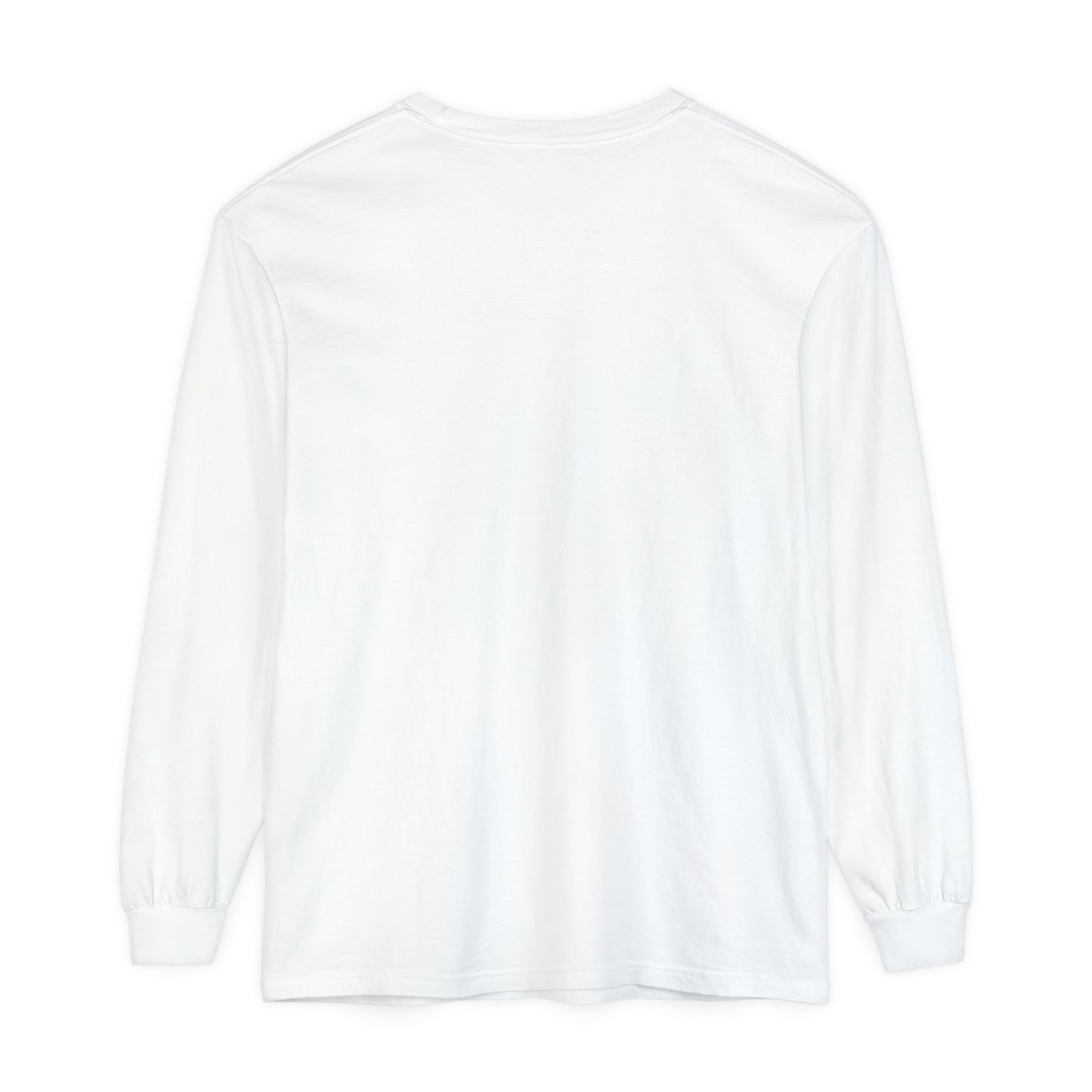 Redeemed and Delivered Minimalist Long Sleeve T-Shirt White Back