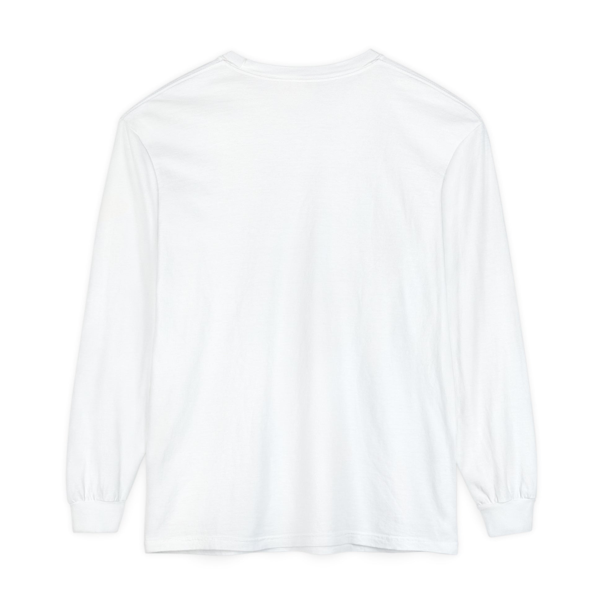 Redeemed and Delivered Minimalist Long Sleeve T-Shirt White Back