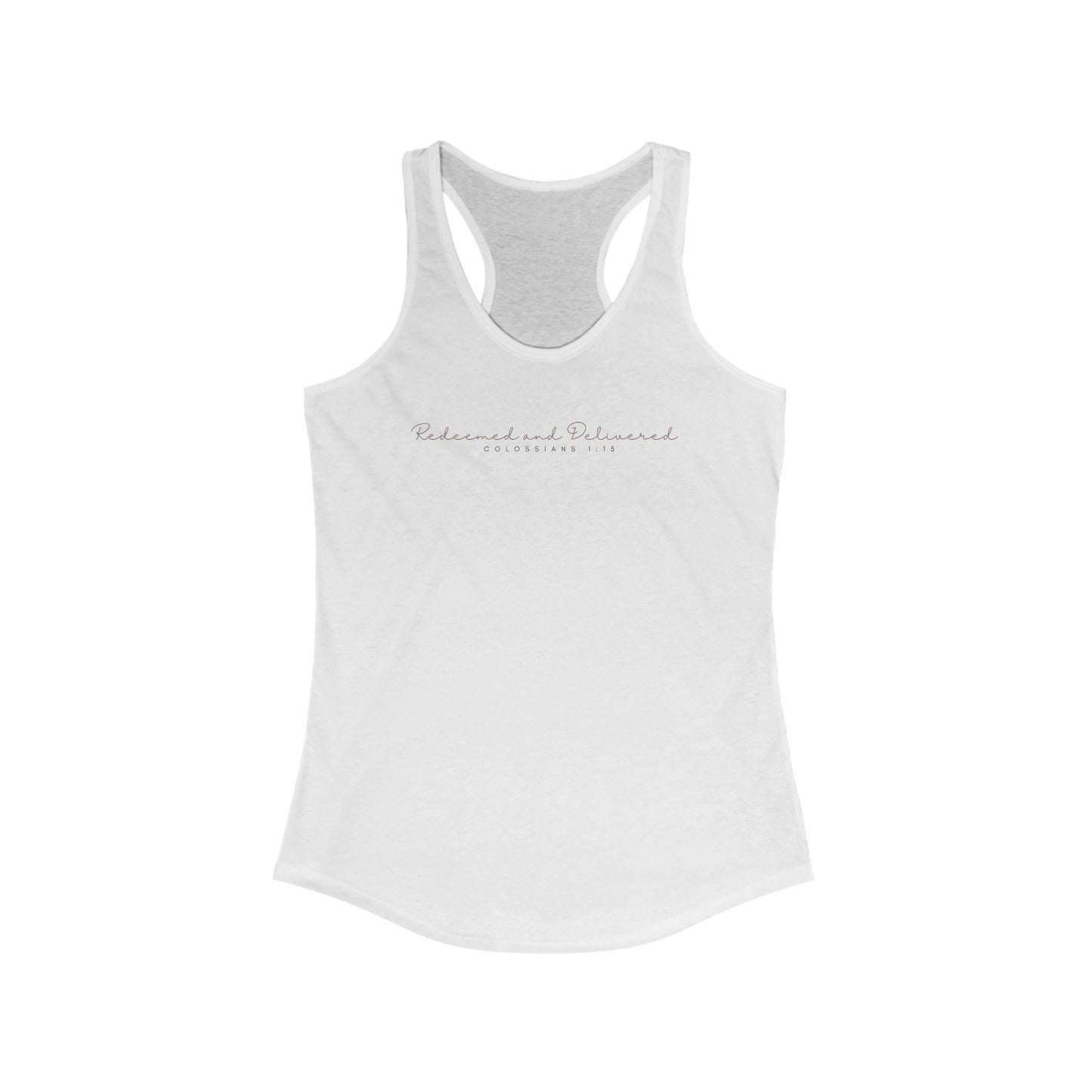 Redeemed and Delivered Minimalist Workout Tank