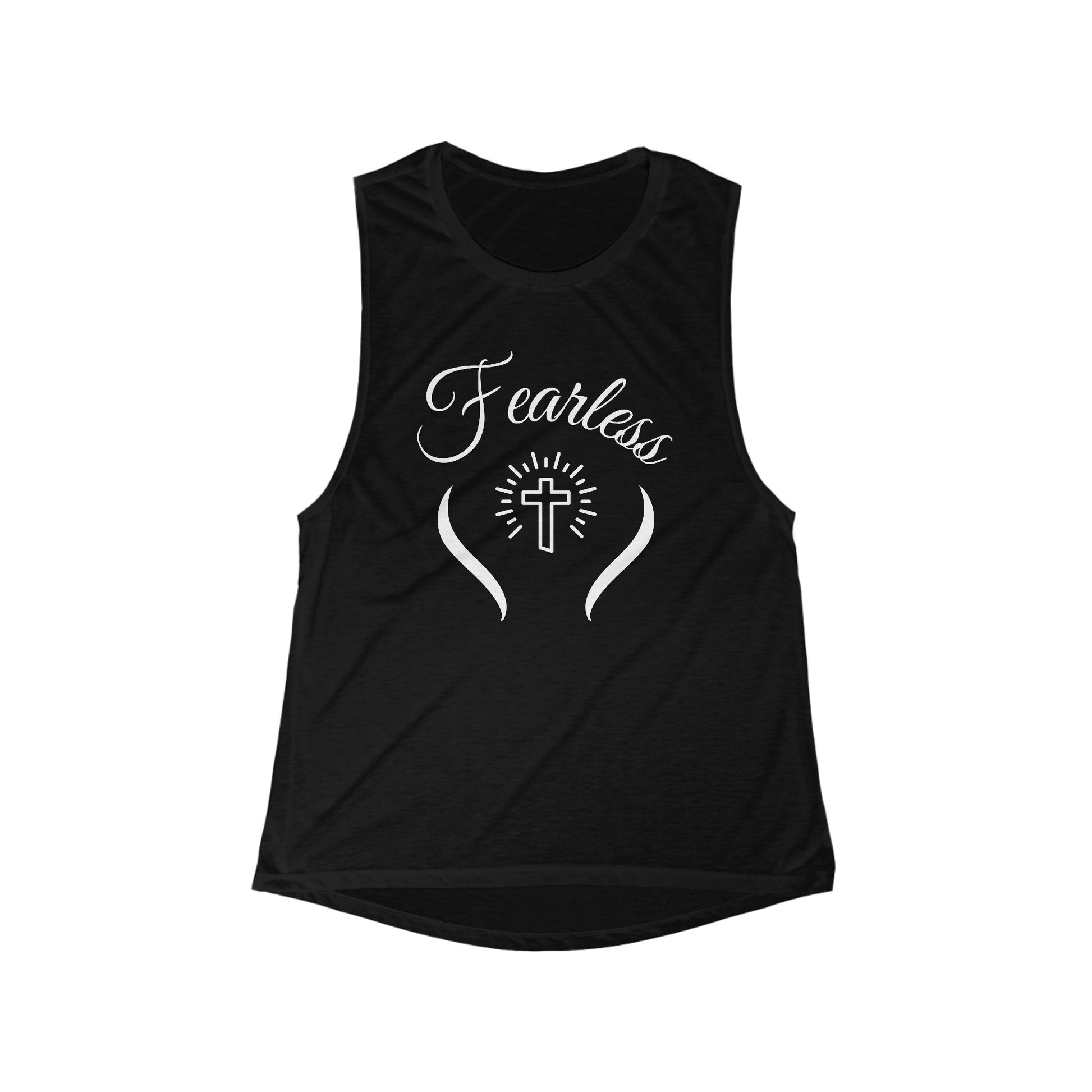 Fearless Womens Tank Top Front Dark Grey