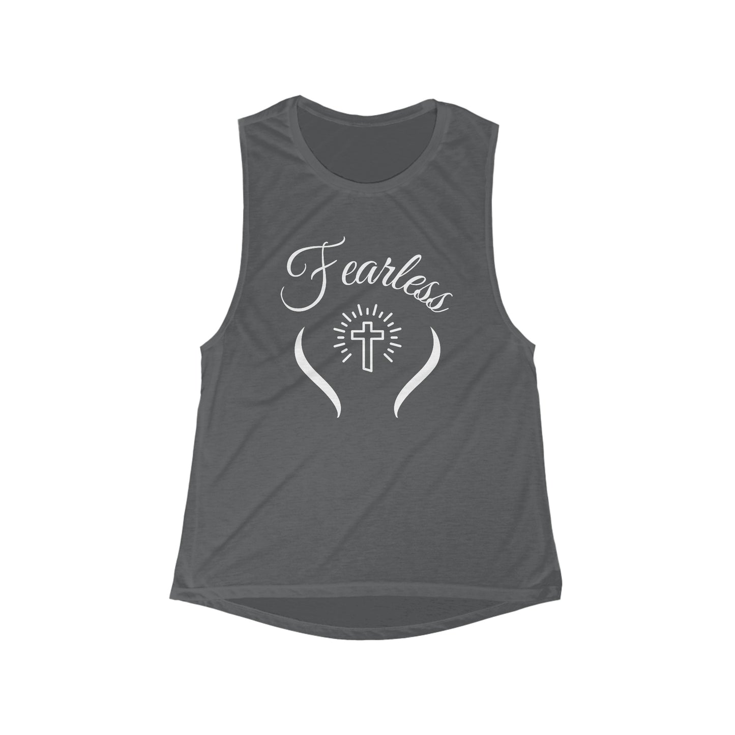 Fearless Womens Tank Top Front Grey