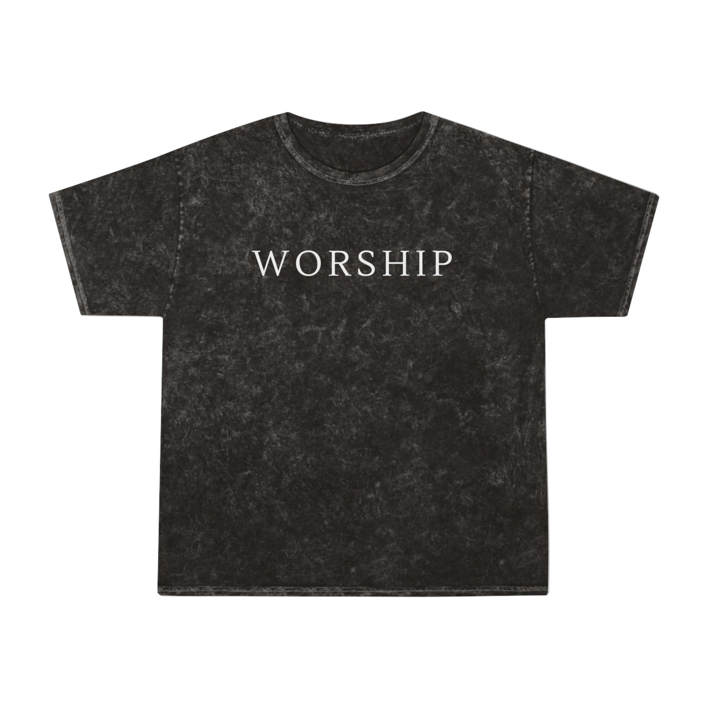 Black Mineral Wash T Shirt - Worship