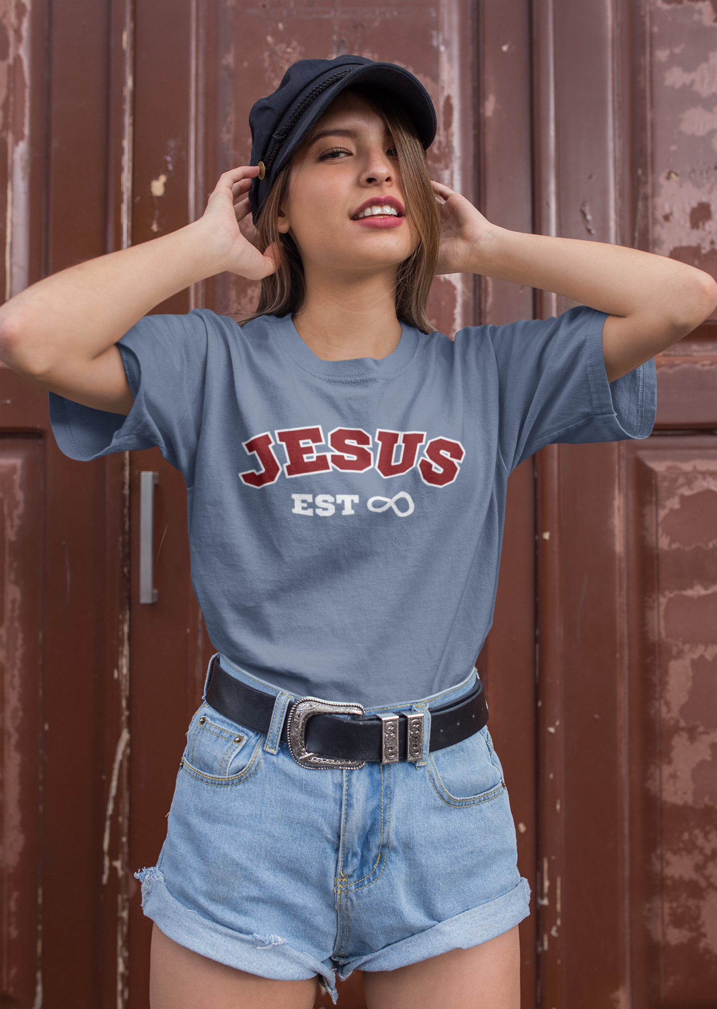 Jesus University T-shirt Blue Jean